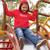 Hoodie Kind Rood Met Print Op Rug En Borst - Afbeelding 2