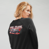Trui Dames Zwart Met Print Op Rug En Borst - Afbeelding 3